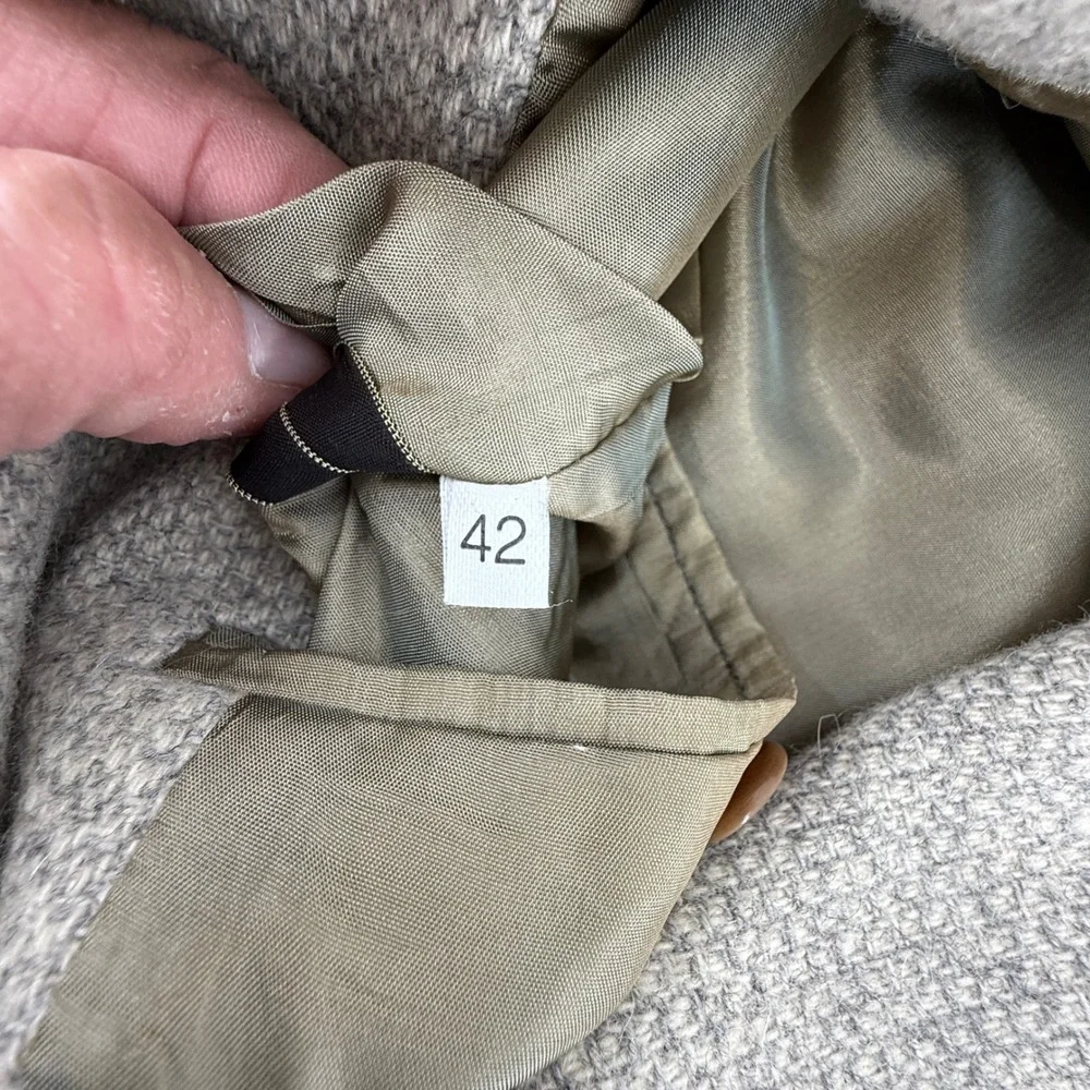 Vtg Pronto Uomo Mens Tweed Blazer Sport Coat Jacket Made in Italy Brown Tan sz42
